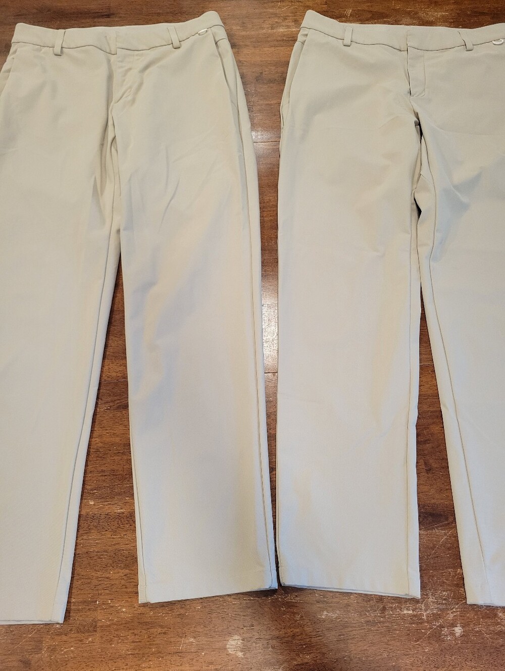 2 Pair Nike 24.7 Perfect Stretch Dri-FIT Men's Pants 33x34 Beige Tan Khaki Chino